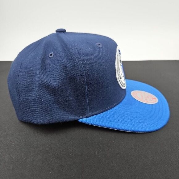 Mitchell & Ness Dallas Mavericks Core Basic Navy Light Blue Adjustable Snapback - Picture 2 of 5